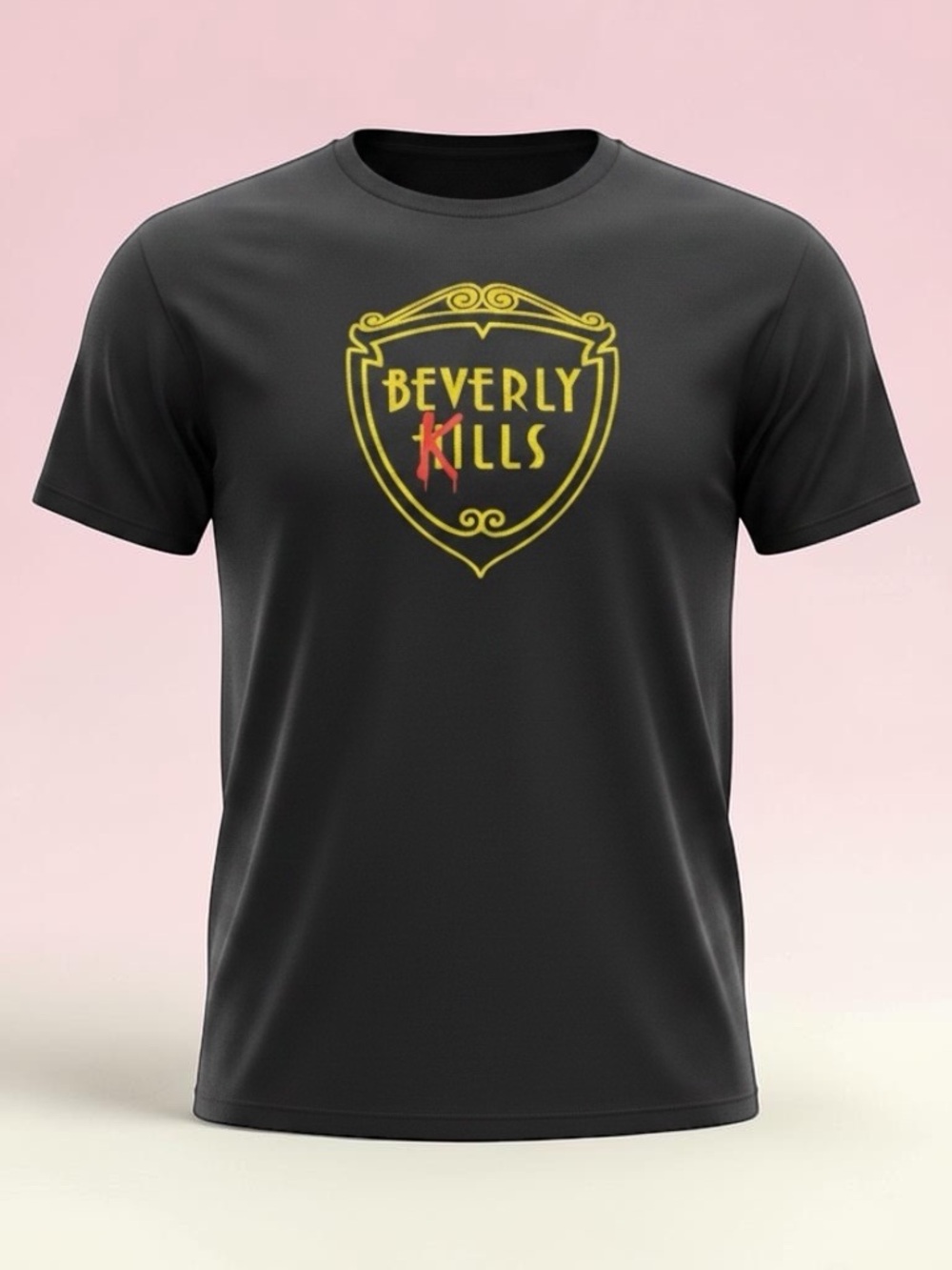 Black Graphic Tee Beverly kills size large